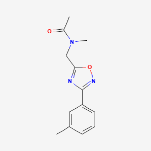 N-methyl-N-{[3-(3-methylphenyl)-1,2,4-oxadiazol-5-yl]methyl}acetamide