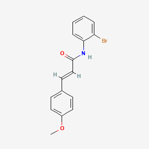 molecular formula C16H14BrNO2 B5795603 N-(2-bromophenyl)-3-(4-methoxyphenyl)acrylamide 