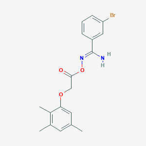 molecular formula C18H19BrN2O3 B5795609 3-bromo-N'-{[(2,3,5-trimethylphenoxy)acetyl]oxy}benzenecarboximidamide 