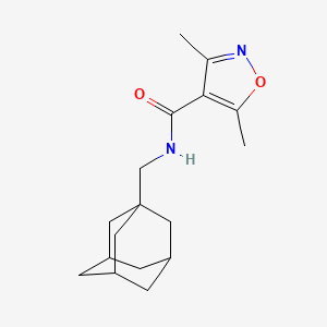 molecular formula C17H24N2O2 B5795662 N-(1-adamantylmethyl)-3,5-dimethyl-4-isoxazolecarboxamide 