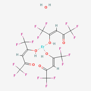 molecular formula C15H8ErF18O7 B579567 六氟乙酰丙酮合六水合三(III) 铒 CAS No. 18923-92-7