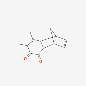 molecular formula C13H14O2 B579568 5,6-Dimethyltricyclo[6.2.1.02,7]undeca-5,9-diene-3,4-dione CAS No. 17412-44-1