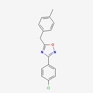 molecular formula C16H13ClN2O B5795684 3-(4-chlorophenyl)-5-(4-methylbenzyl)-1,2,4-oxadiazole 