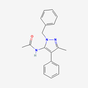 N-(1-benzyl-3-methyl-4-phenyl-1H-pyrazol-5-yl)acetamide