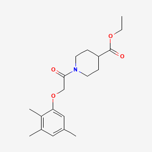 molecular formula C19H27NO4 B5795712 ethyl 1-[(2,3,5-trimethylphenoxy)acetyl]-4-piperidinecarboxylate 