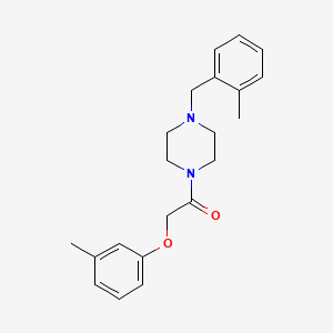molecular formula C21H26N2O2 B5795766 1-(2-methylbenzyl)-4-[(3-methylphenoxy)acetyl]piperazine 