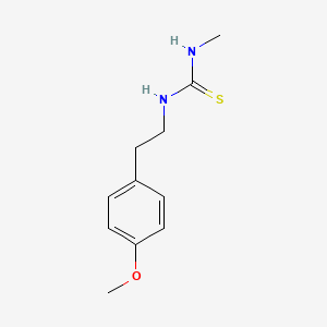 molecular formula C11H16N2OS B5795769 N-[2-(4-methoxyphenyl)ethyl]-N'-methylthiourea 