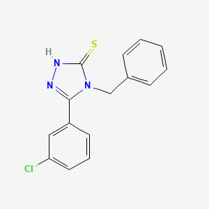 molecular formula C15H12ClN3S B5795775 4-benzyl-5-(3-chlorophenyl)-2,4-dihydro-3H-1,2,4-triazole-3-thione 