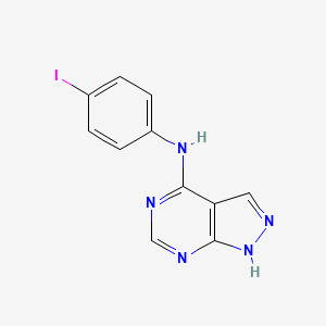molecular formula C11H8IN5 B5795776 N-(4-iodophenyl)-1H-pyrazolo[3,4-d]pyrimidin-4-amine 