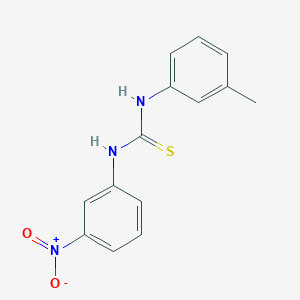 molecular formula C14H13N3O2S B5795803 N-(3-methylphenyl)-N'-(3-nitrophenyl)thiourea 