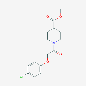 molecular formula C15H18ClNO4 B5795805 methyl 1-[(4-chlorophenoxy)acetyl]-4-piperidinecarboxylate 
