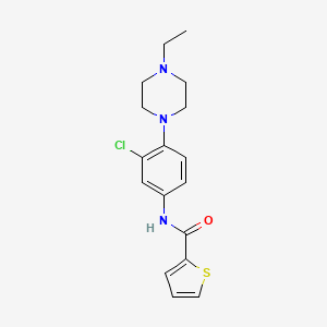 molecular formula C17H20ClN3OS B5795821 N-[3-chloro-4-(4-ethyl-1-piperazinyl)phenyl]-2-thiophenecarboxamide 