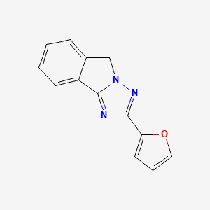molecular formula C13H9N3O B5795827 2-(2-furyl)-5H-[1,2,4]triazolo[5,1-a]isoindole 