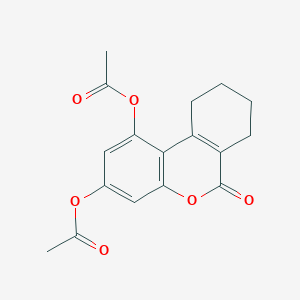molecular formula C17H16O6 B5795835 6-oxo-7,8,9,10-tetrahydro-6H-benzo[c]chromene-1,3-diyl diacetate CAS No. 3722-46-1