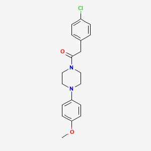 molecular formula C19H21ClN2O2 B5795883 1-[(4-chlorophenyl)acetyl]-4-(4-methoxyphenyl)piperazine 