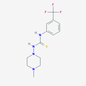 molecular formula C13H17F3N4S B5795889 N-(4-methyl-1-piperazinyl)-N'-[3-(trifluoromethyl)phenyl]thiourea 