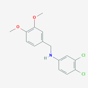 molecular formula C15H15Cl2NO2 B5795926 (3,4-dichlorophenyl)(3,4-dimethoxybenzyl)amine 