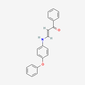 molecular formula C21H17NO2 B5795955 3-[(4-phenoxyphenyl)amino]-1-phenyl-2-propen-1-one 