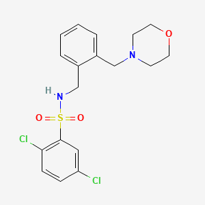 molecular formula C18H20Cl2N2O3S B5795976 2,5-dichloro-N-[2-(4-morpholinylmethyl)benzyl]benzenesulfonamide 