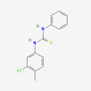 molecular formula C14H13ClN2S B5796022 N-(3-chloro-4-methylphenyl)-N'-phenylthiourea CAS No. 13528-19-3