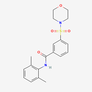 molecular formula C19H22N2O4S B5796038 N-(2,6-dimethylphenyl)-3-(4-morpholinylsulfonyl)benzamide 