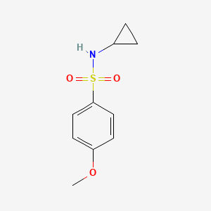 molecular formula C10H13NO3S B5796064 N-cyclopropyl-4-methoxybenzenesulfonamide 
