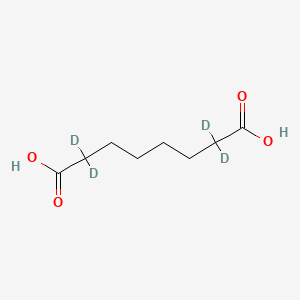 molecular formula C8H14O4 B579609 1,8-Octanedioic-2,2,7,7-D4 acid CAS No. 19031-57-3