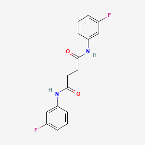 molecular formula C16H14F2N2O2 B5796096 N,N'-bis(3-fluorophenyl)succinamide 