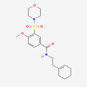 molecular formula C20H28N2O5S B5796101 N-[2-(1-cyclohexen-1-yl)ethyl]-4-methoxy-3-(4-morpholinylsulfonyl)benzamide 