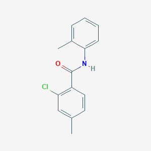 molecular formula C15H14ClNO B5796110 2-chloro-4-methyl-N-(2-methylphenyl)benzamide 