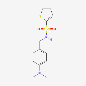 molecular formula C13H16N2O2S2 B5796136 N-[4-(dimethylamino)benzyl]-2-thiophenesulfonamide 