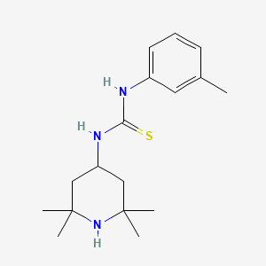 molecular formula C17H27N3S B5796158 N-(3-methylphenyl)-N'-(2,2,6,6-tetramethyl-4-piperidinyl)thiourea 