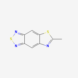 molecular formula C8H5N3S2 B579616 6-Methyl-[1,3]thiazolo[4,5-f][2,1,3]benzothiadiazole CAS No. 18037-90-6
