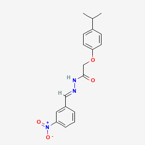 molecular formula C18H19N3O4 B5796163 2-(4-isopropylphenoxy)-N'-(3-nitrobenzylidene)acetohydrazide 