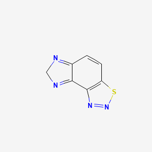 molecular formula C7H4N4S B579618 7H-Imidazo[4,5-e][1,2,3]benzothiadiazole CAS No. 19566-02-0