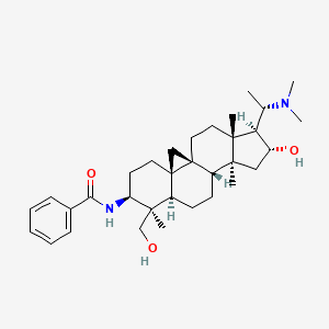 molecular formula C33H50N2O3 B579619 N-Benzoyldihydrocyclomicrophylline F CAS No. 16974-73-5