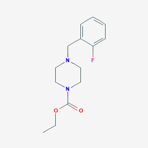 ethyl 4-(2-fluorobenzyl)-1-piperazinecarboxylate