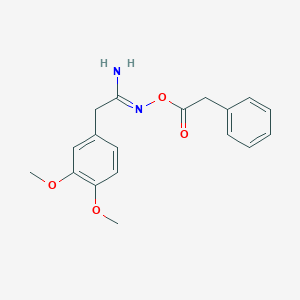 2-(3,4-dimethoxyphenyl)-N'-[(phenylacetyl)oxy]ethanimidamide