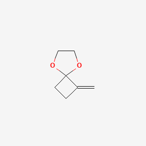 molecular formula C7H10O2 B579625 1-Methylidene-5,8-dioxaspiro[3.4]octane CAS No. 17714-49-7