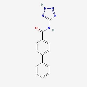 molecular formula C14H11N5O B5796276 N-1H-tetrazol-5-yl-4-biphenylcarboxamide 