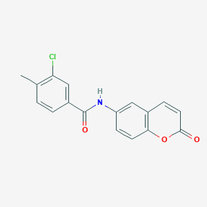 molecular formula C17H12ClNO3 B5796305 3-chloro-4-methyl-N-(2-oxo-2H-chromen-6-yl)benzamide 