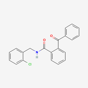 molecular formula C21H16ClNO2 B5796310 2-benzoyl-N-(2-chlorobenzyl)benzamide 