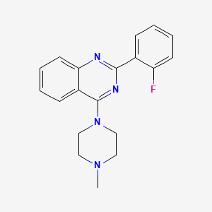 molecular formula C19H19FN4 B5796324 2-(2-fluorophenyl)-4-(4-methyl-1-piperazinyl)quinazoline 