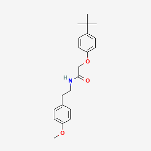 molecular formula C21H27NO3 B5796357 2-(4-tert-butylphenoxy)-N-[2-(4-methoxyphenyl)ethyl]acetamide 