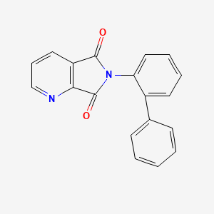 molecular formula C19H12N2O2 B5796397 6-(2-biphenylyl)-5H-pyrrolo[3,4-b]pyridine-5,7(6H)-dione 