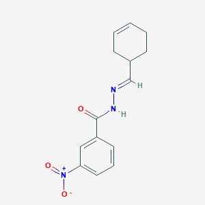 molecular formula C14H15N3O3 B5796399 N'-(3-cyclohexen-1-ylmethylene)-3-nitrobenzohydrazide 