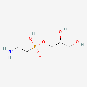 B579640 2-aminoethyl-[(2R)-2,3-dihydroxypropoxy]phosphinic acid CAS No. 18835-54-6