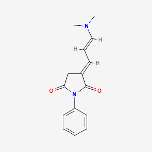 molecular formula C15H16N2O2 B5796409 3-[3-(dimethylamino)-2-propen-1-ylidene]-1-phenyl-2,5-pyrrolidinedione 