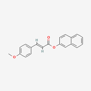 molecular formula C20H16O3 B5796416 2-naphthyl 3-(4-methoxyphenyl)acrylate 
