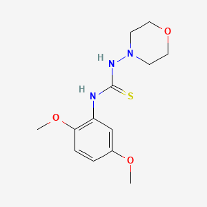 molecular formula C13H19N3O3S B5796422 N-(2,5-dimethoxyphenyl)-N'-4-morpholinylthiourea 